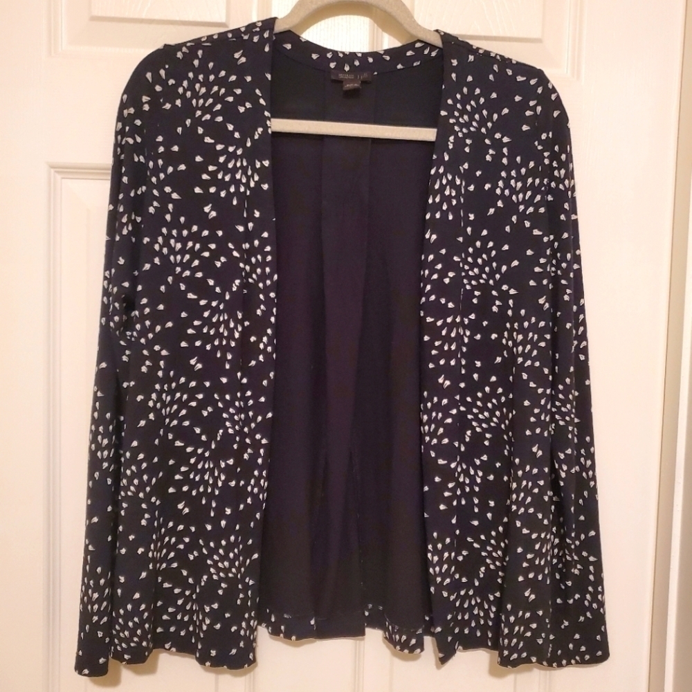 J. Jill Wearever Collection size XS Cardigan Travel Knit Stretch Jacket Black